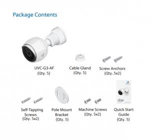 UniFi Video Camera Gen 3-AF (5-pack) - (UVC-G3-BULLET-5)