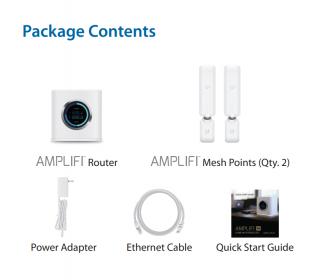 AmpliFi HD WiFi Router + 2 Mesh Points